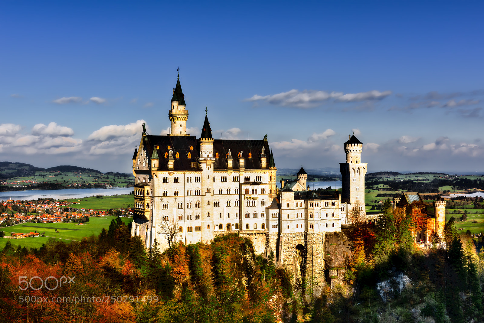 Nikon D810 sample photo. Neuschwanstein castle photography