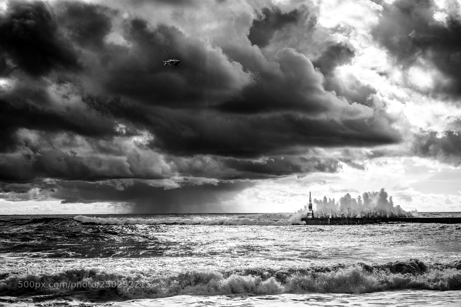 Sony a7R sample photo. Storm at sea photography