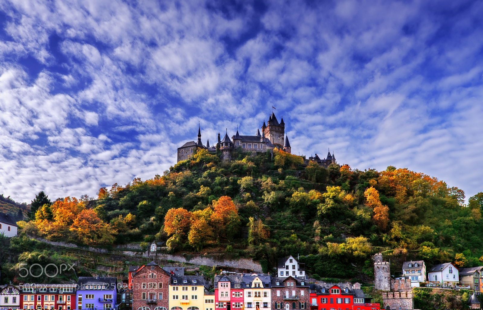 Nikon D810 sample photo. Cochem castle photography