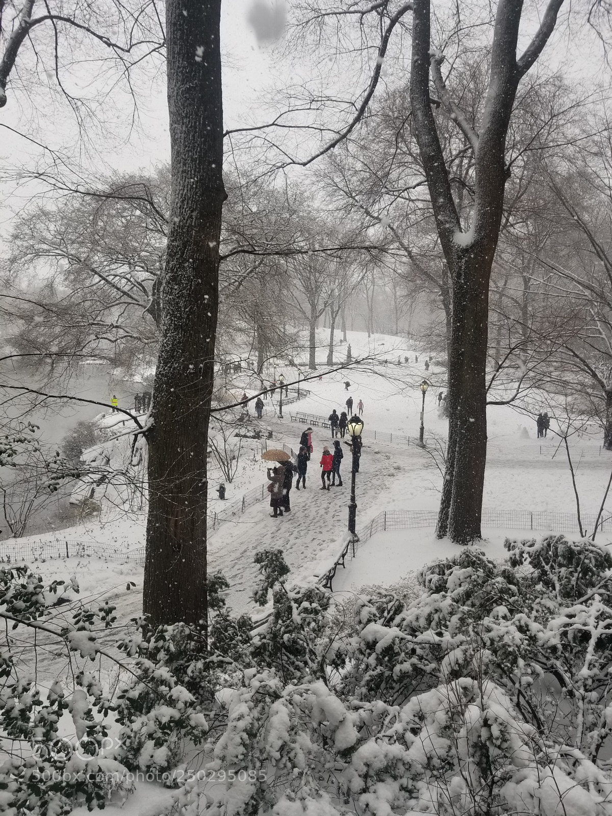 Samsung Galaxy S8+ sample photo. Snow day in central photography