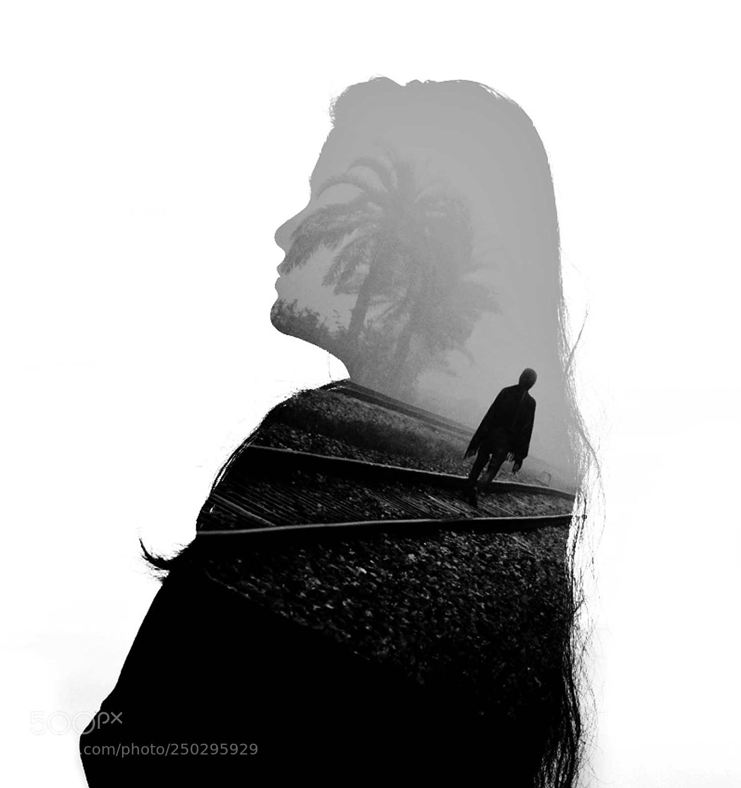 Nikon D5300 sample photo. Double exposure portrait photography