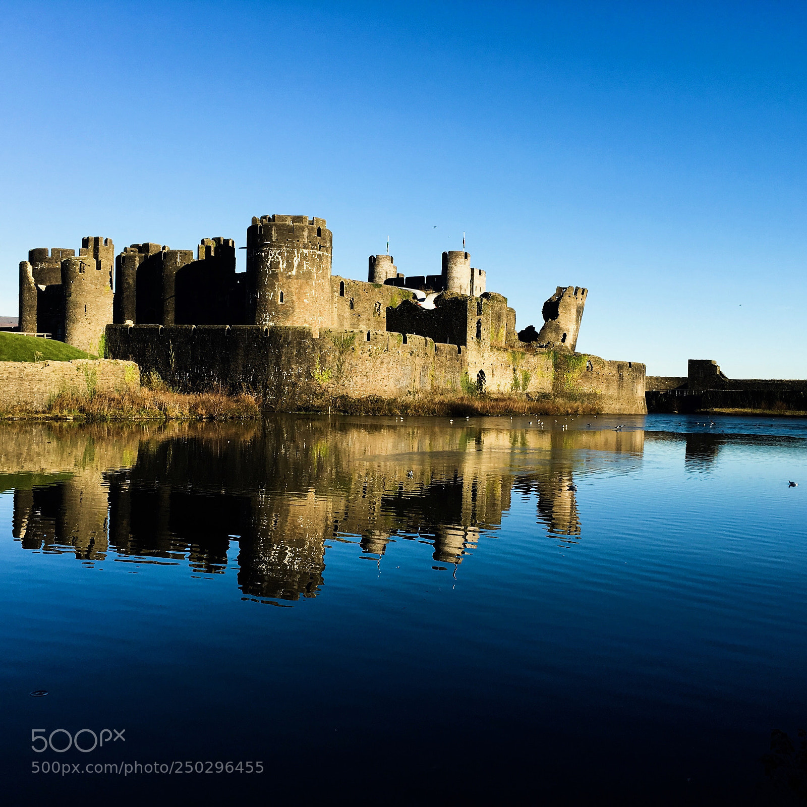 Apple iPhone 6s sample photo. Caerphilly castle photography