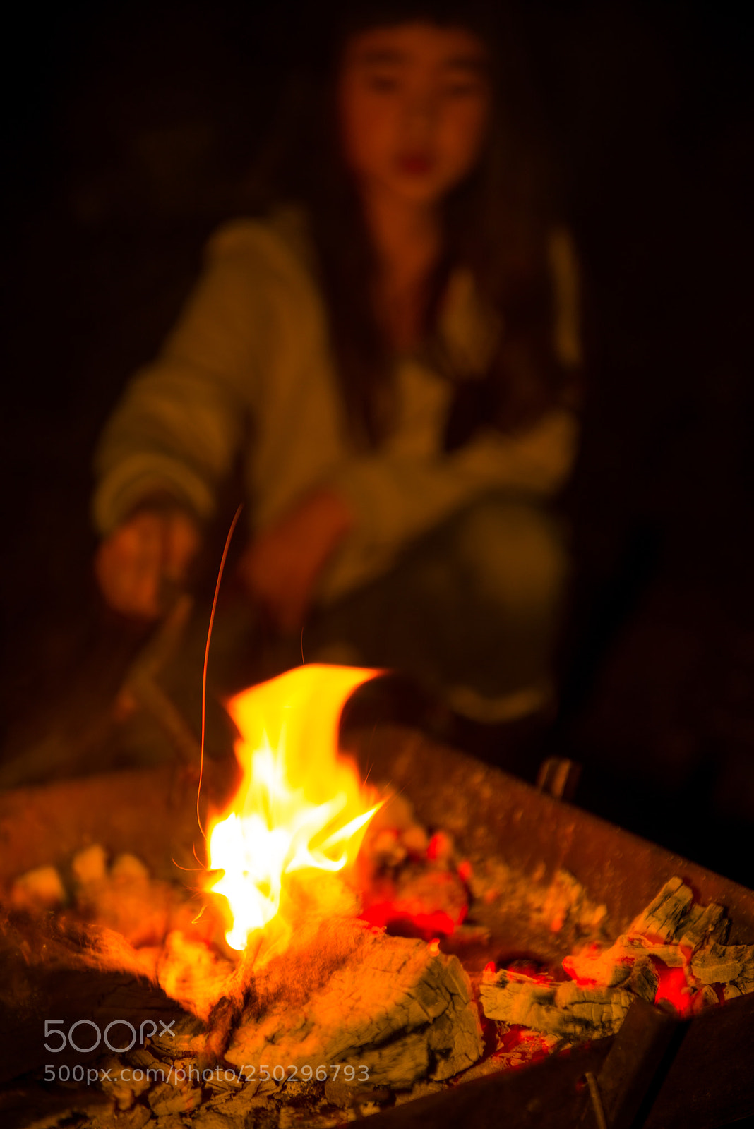 Nikon D800 sample photo. Camp fire photography