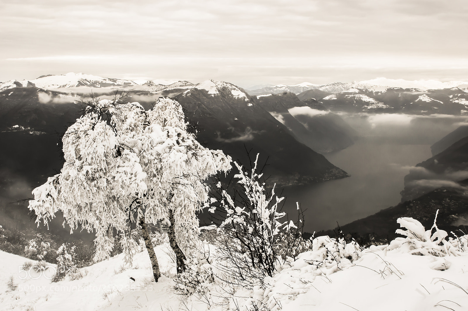 Nikon D3200 sample photo. Snowy panorama photography