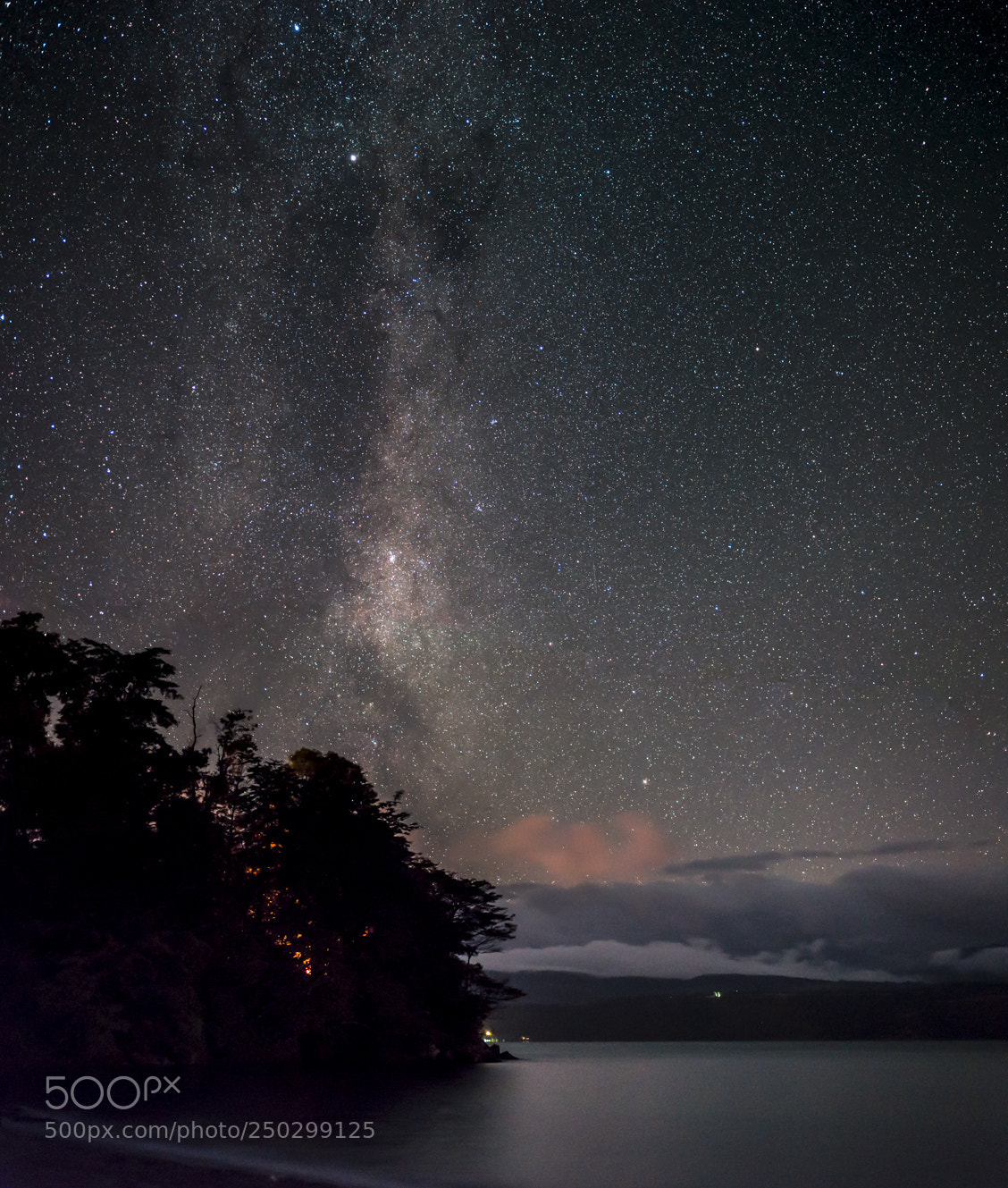 Nikon D610 sample photo. Calafquen de noche photography