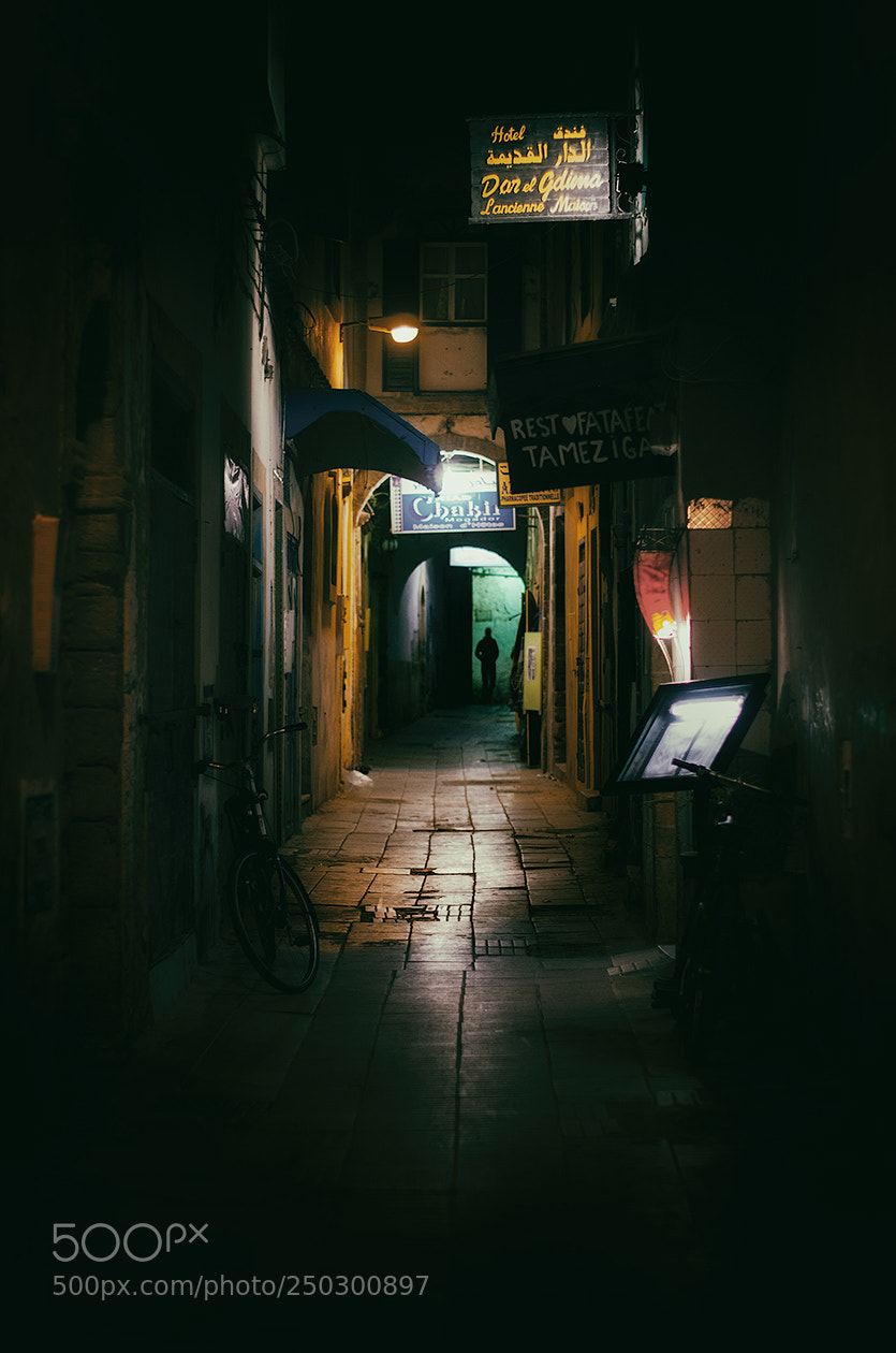 Pentax K-5 sample photo. Essaouira by night photography