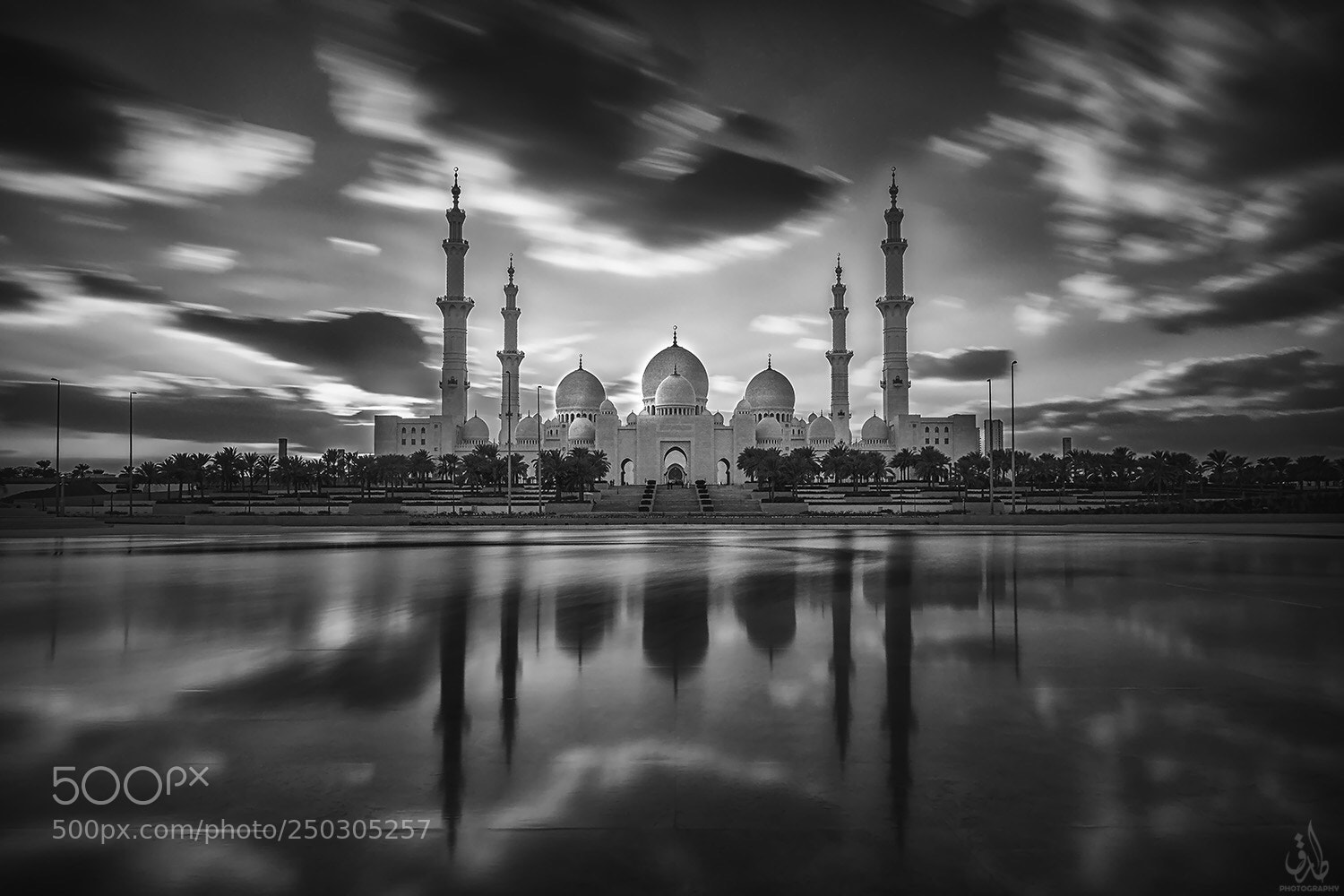 Nikon D750 sample photo. Mosque in b&w photography