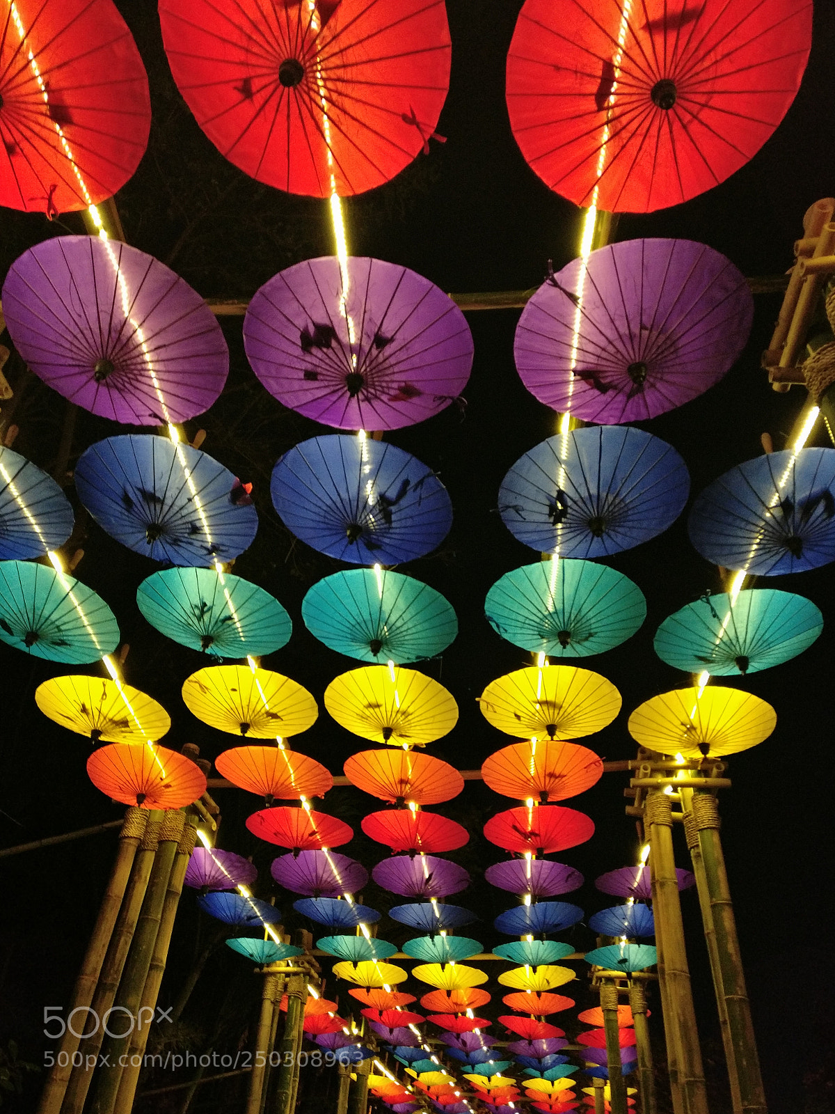 OnePlus A3003 sample photo. Parasol lanterns photography