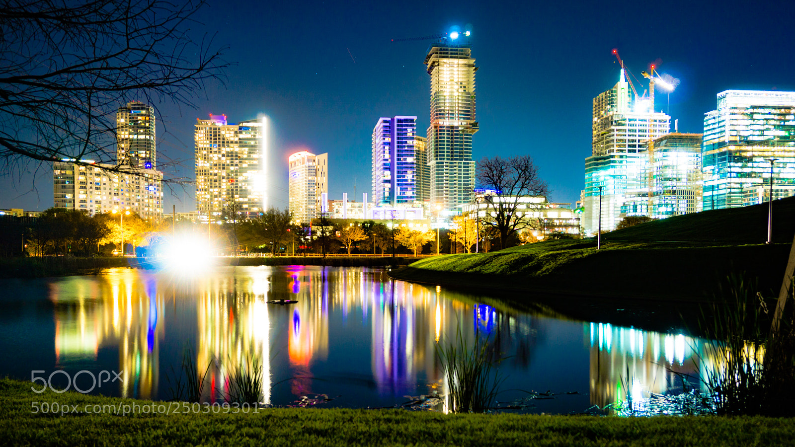 Sony a6000 sample photo. City reflections • austin tx photography