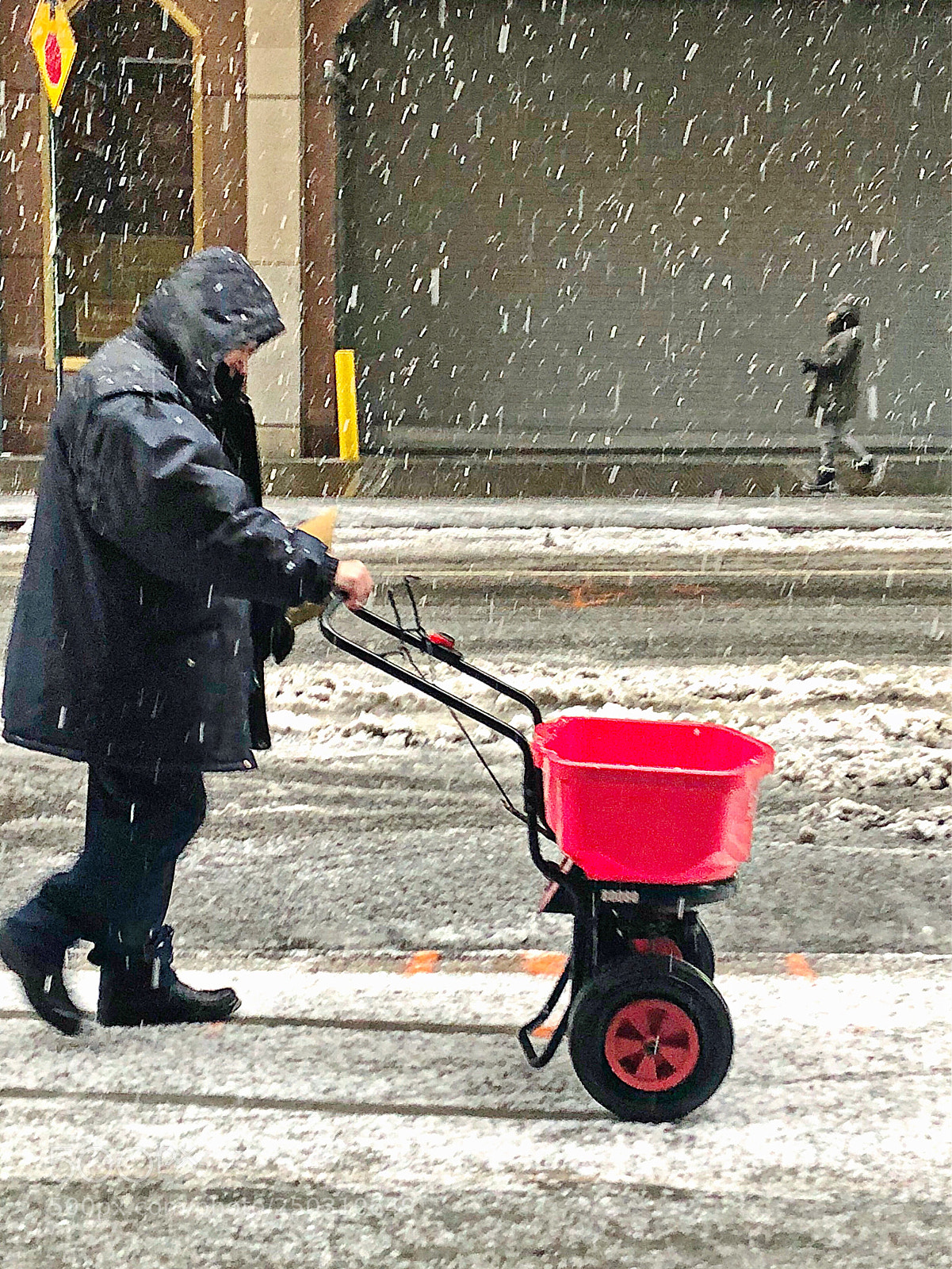 Apple iPhone X sample photo. Snow scene photography