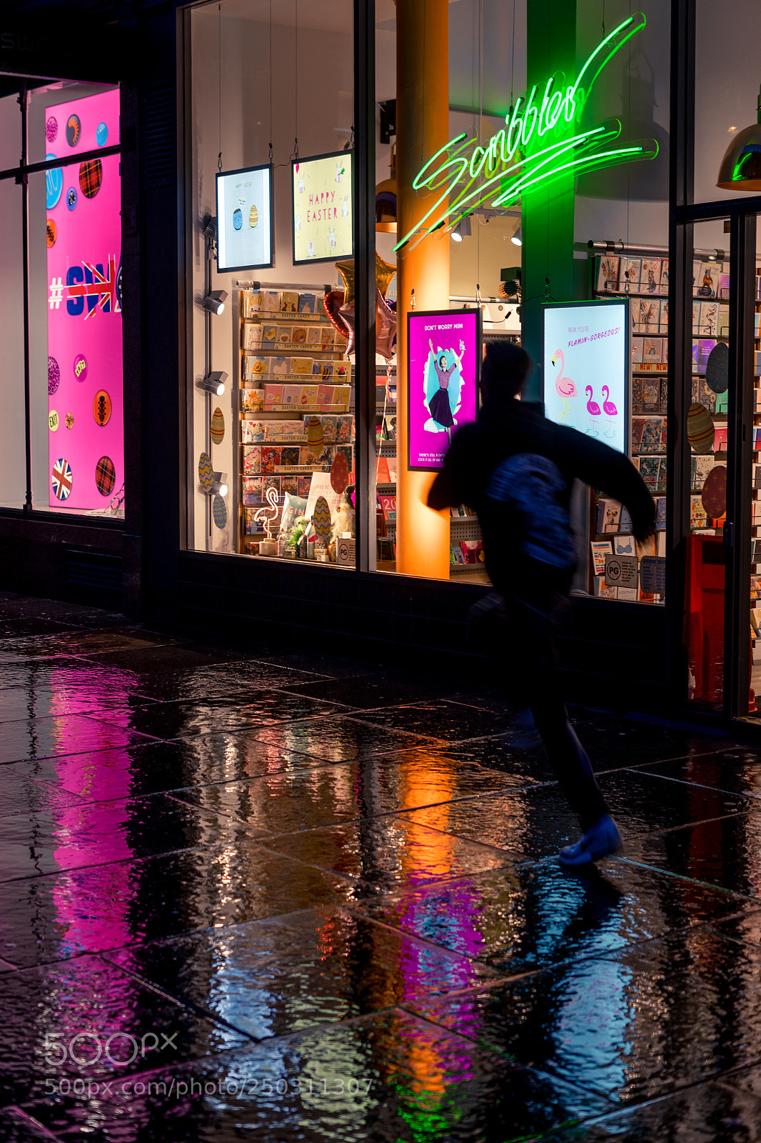 Sony a7 sample photo. Neon runner photography