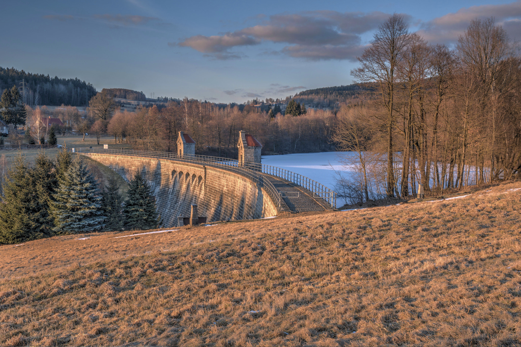 Nikon D500 sample photo. Dam sunset photography