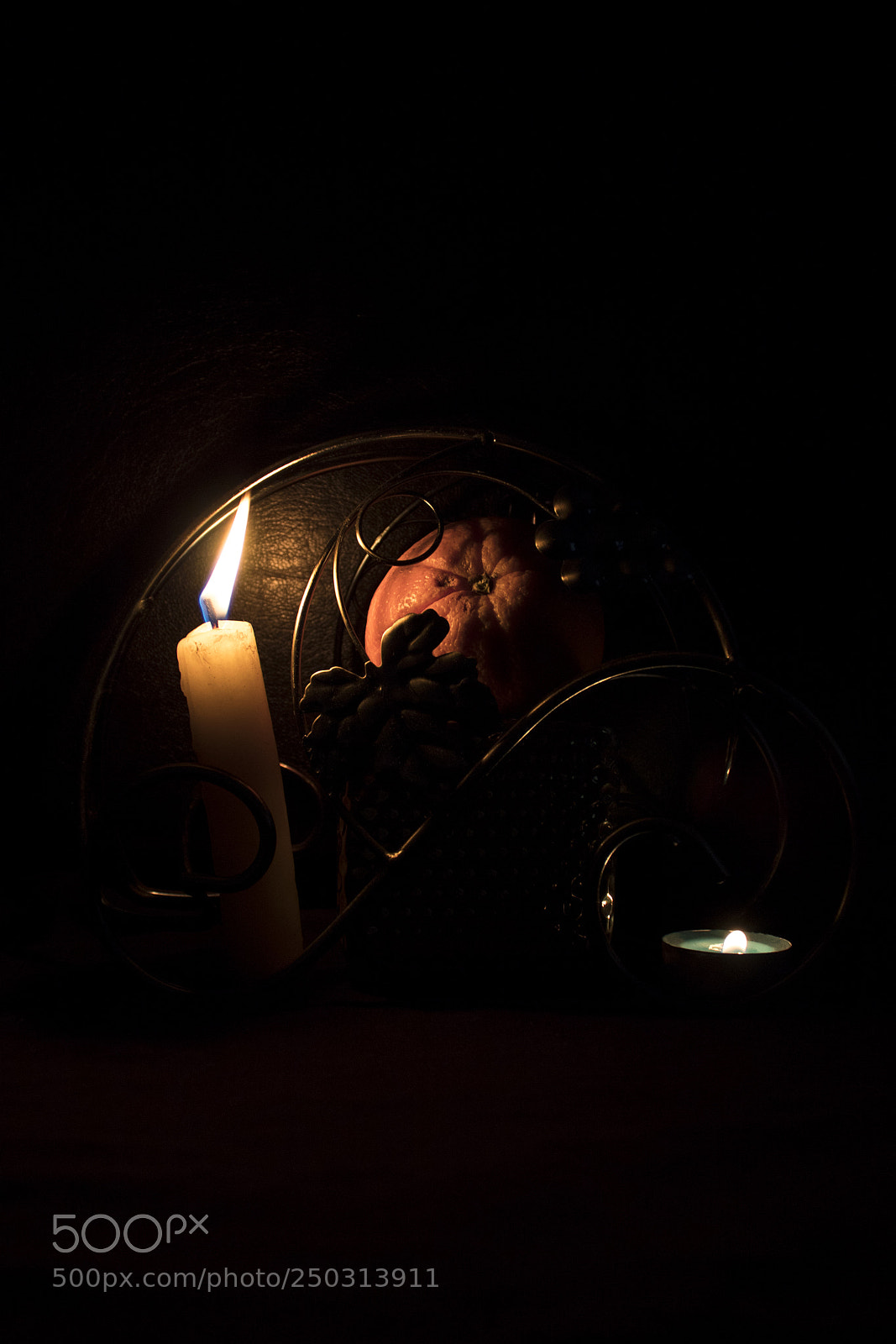 Canon EOS 1300D (EOS Rebel T6 / EOS Kiss X80) sample photo. Candles and an orange photography