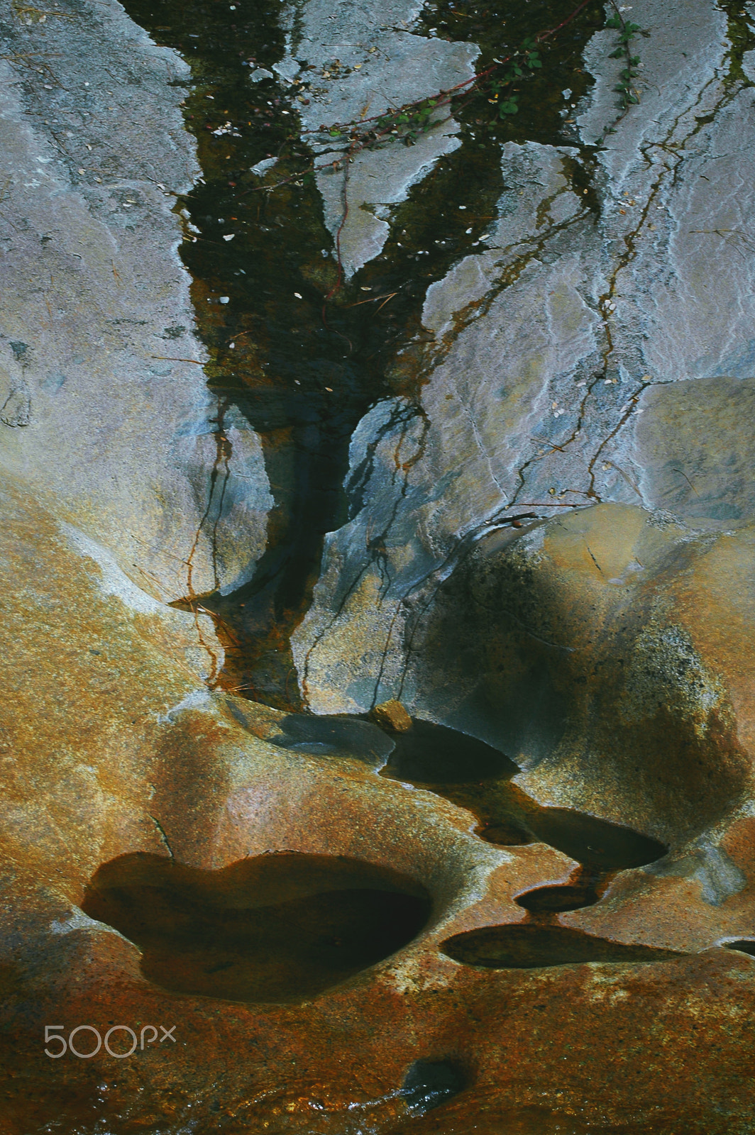 Nikon D70 sample photo. Red pools of water photography