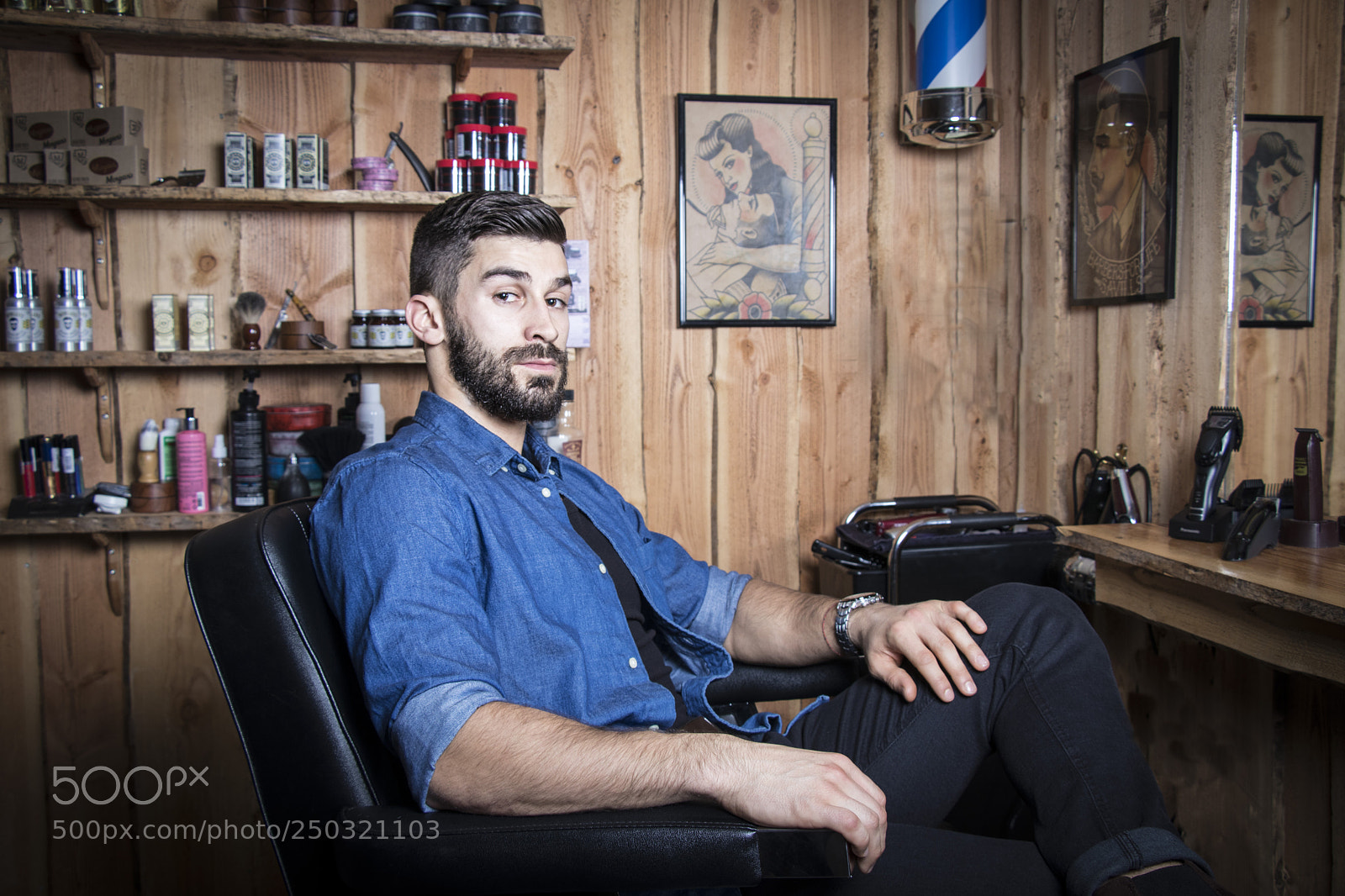 Canon EOS 80D sample photo. Barber shop photography