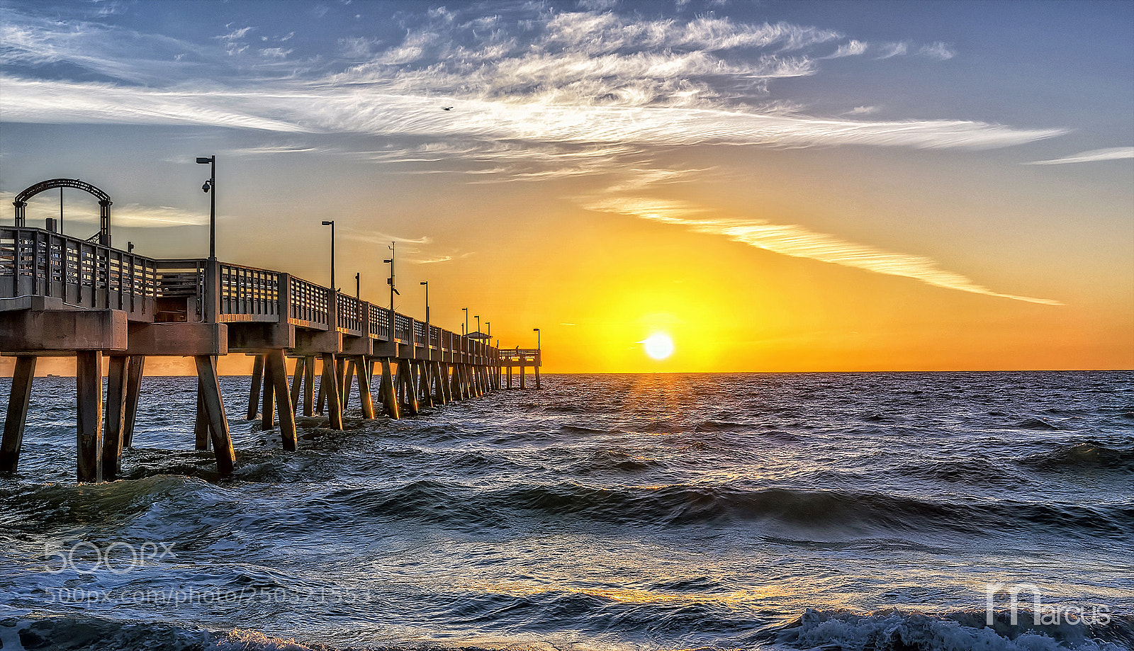 Nikon D810 sample photo. Sunrise at dania pier photography