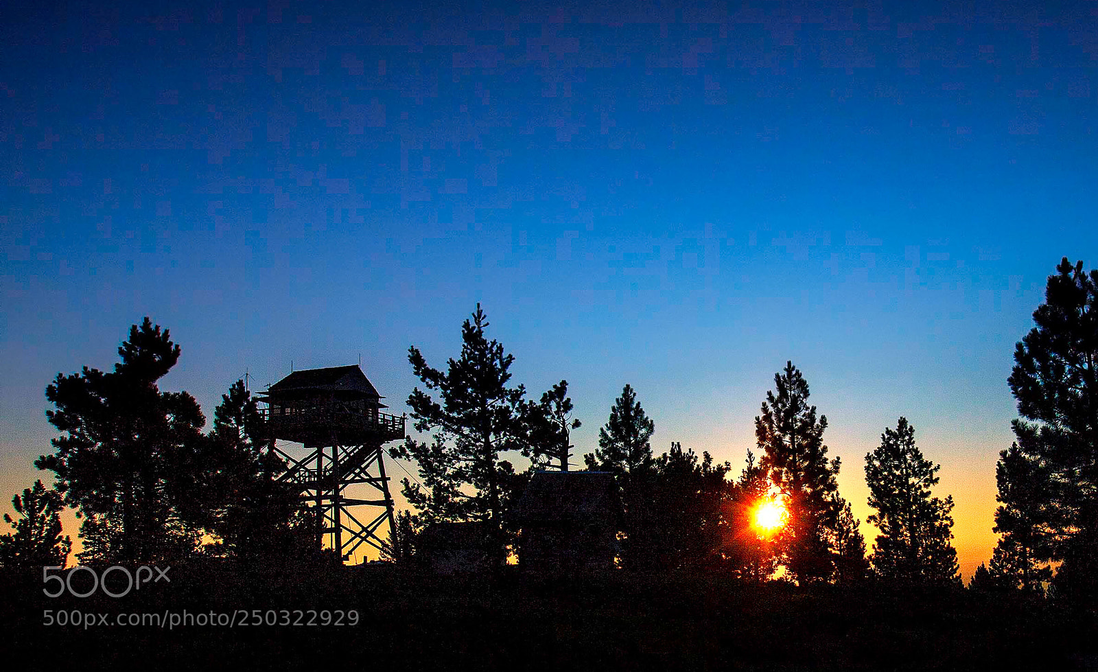 Canon EOS 5D Mark II sample photo. East butte fire lookout photography