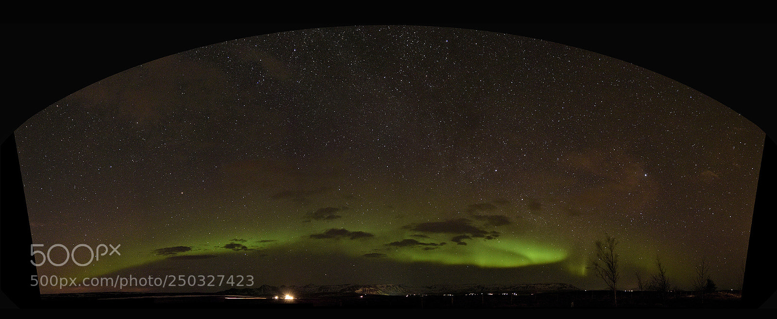 Nikon D7200 sample photo. Panorama of aurora over photography