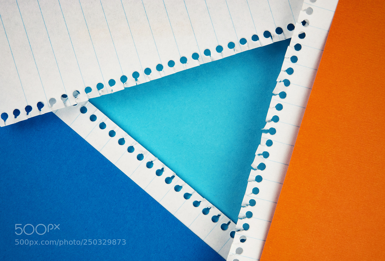 Nikon D5500 sample photo. Composition of colored papers photography