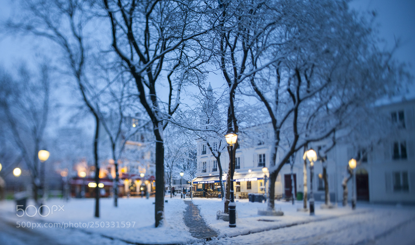 Canon EOS 5D Mark II sample photo. Paris sous la neige photography