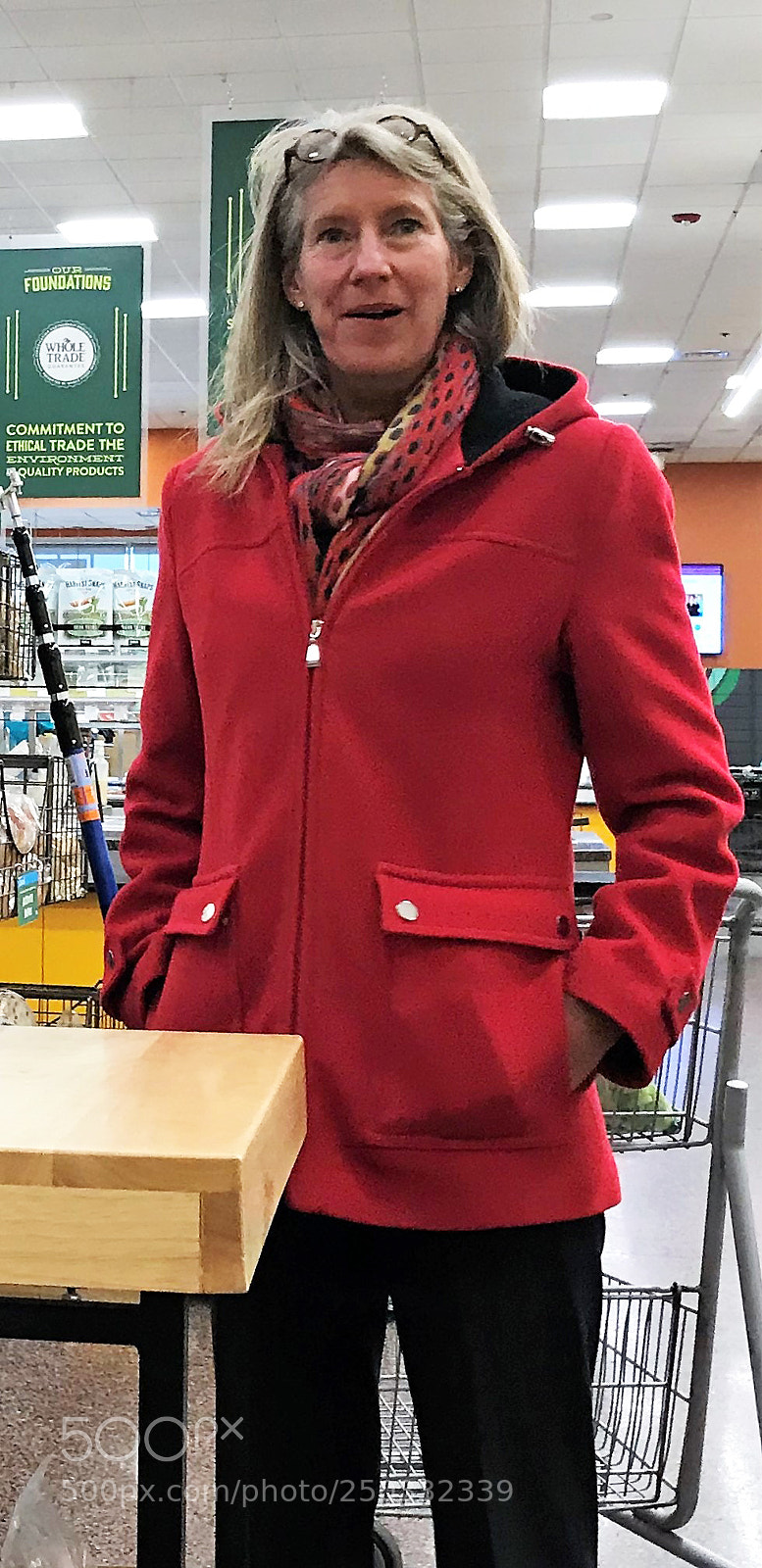 Apple iPhone 7 Plus sample photo. Woman seems unsure if photography