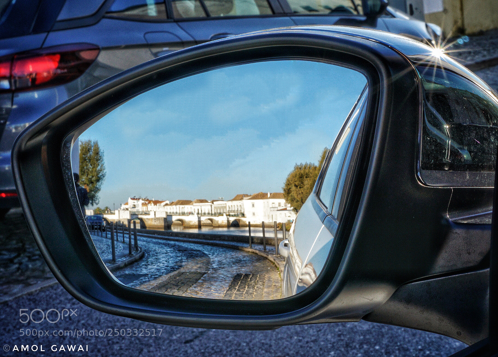 Sony a6000 sample photo. Town in my mirror. photography