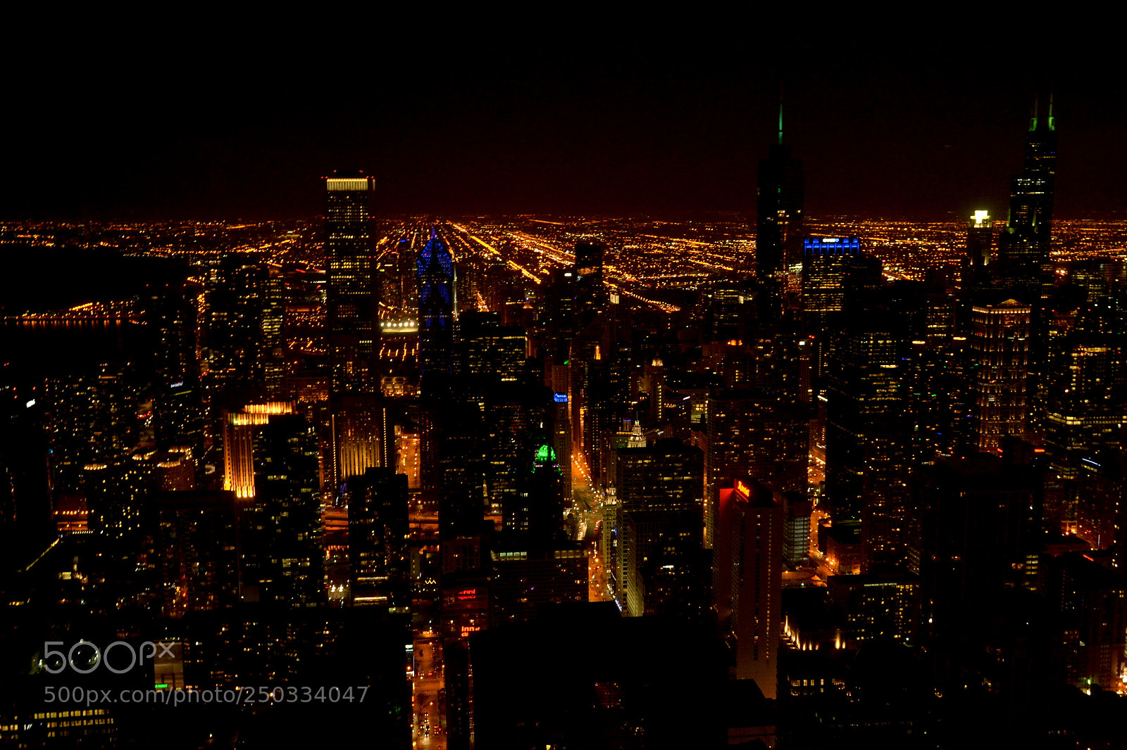 Nikon D3100 sample photo. Chicago at night photography