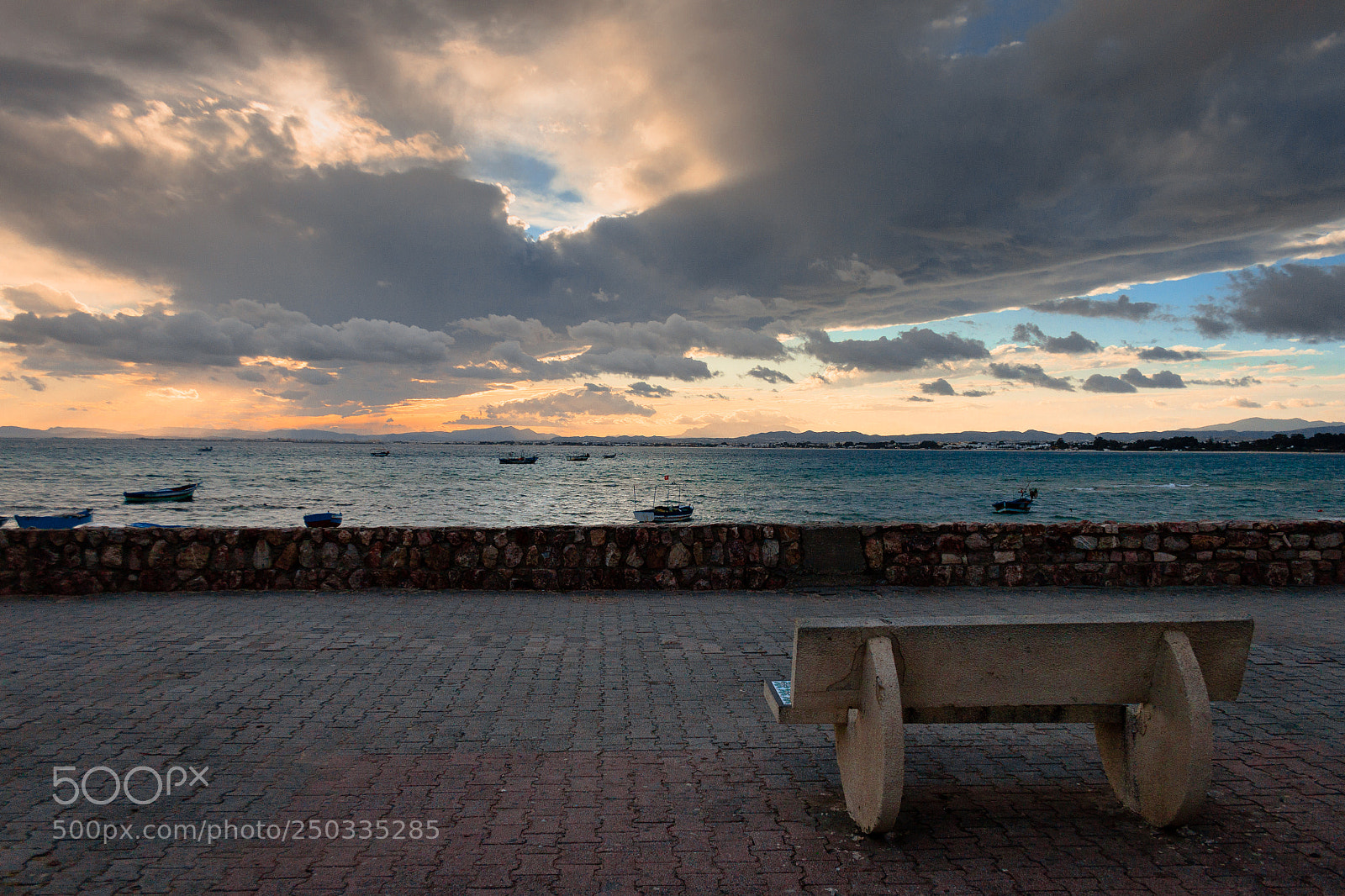 Canon EOS 500D (EOS Rebel T1i / EOS Kiss X3) sample photo. Hammamet sunset photography