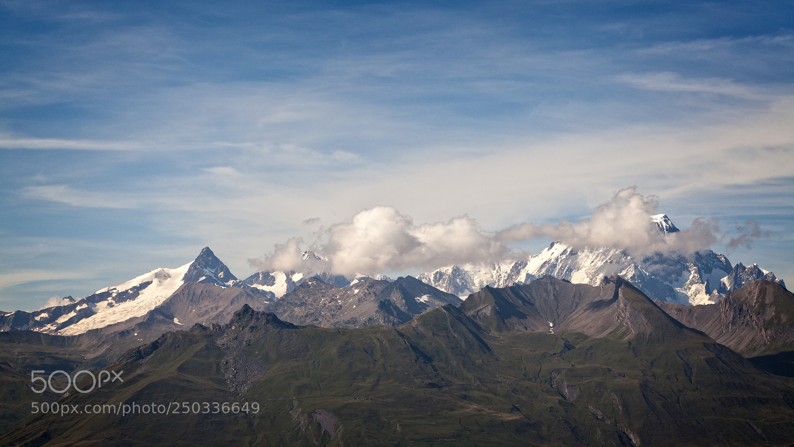 Canon EOS 5D Mark II sample photo. View from les arc 1600 photography