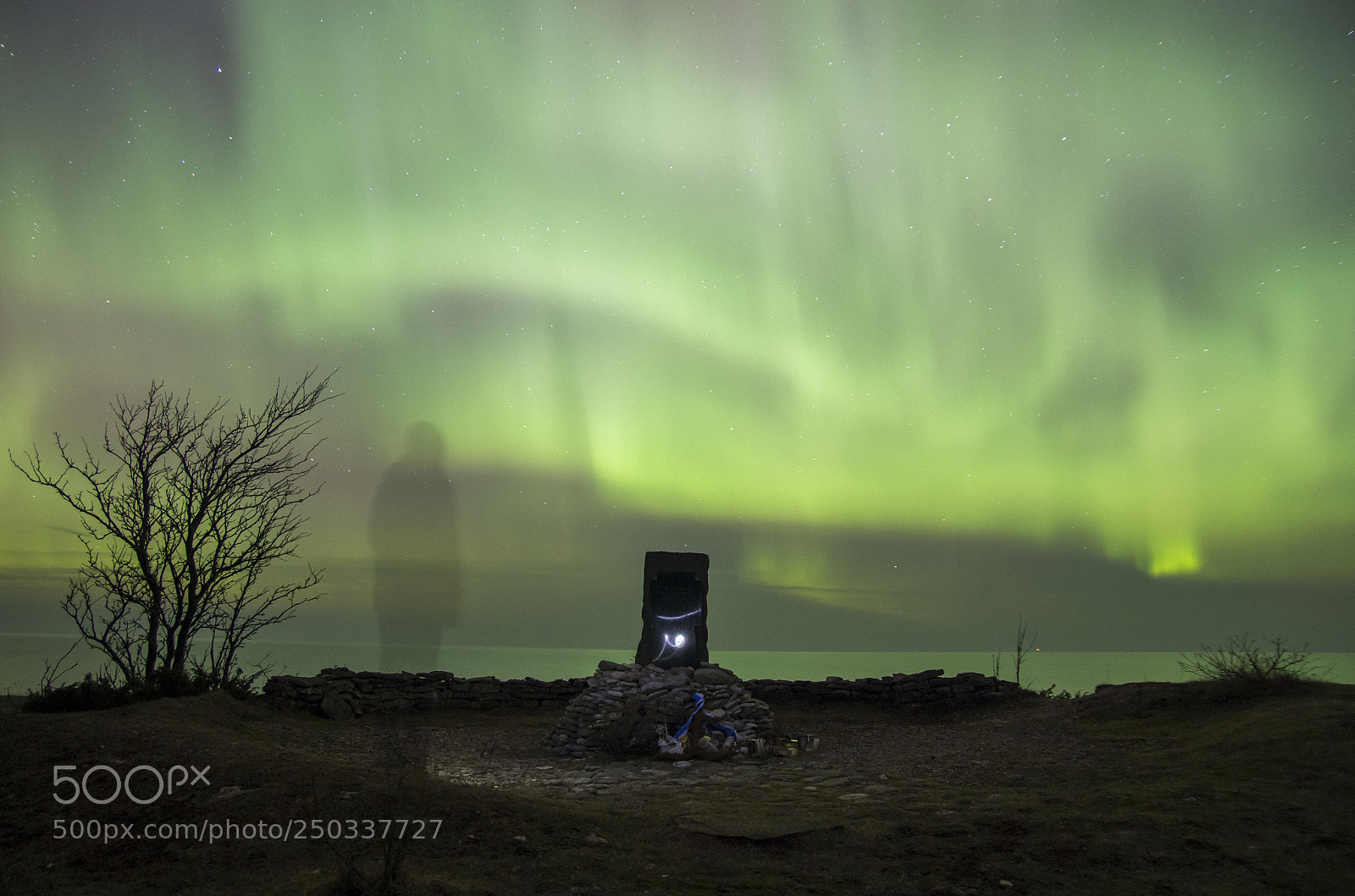 Pentax K-5 sample photo. Northern lights three years photography