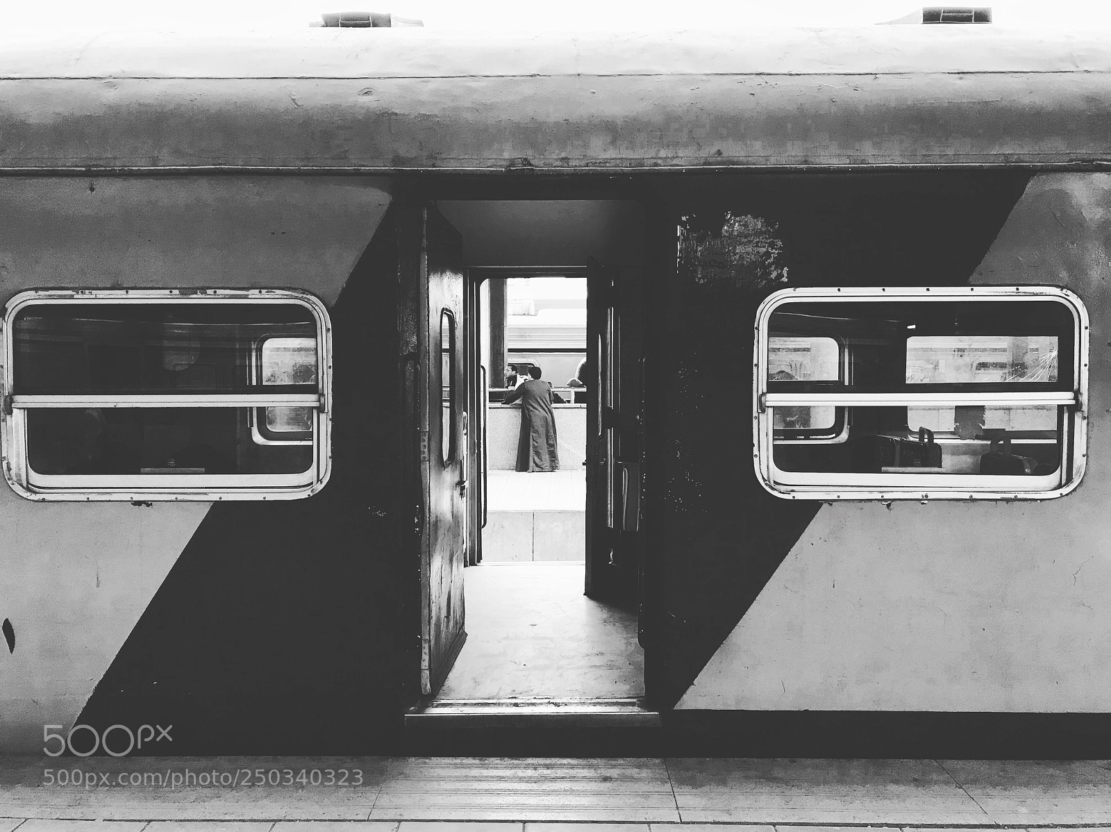 Apple iPhone 7 sample photo. Man in black photography