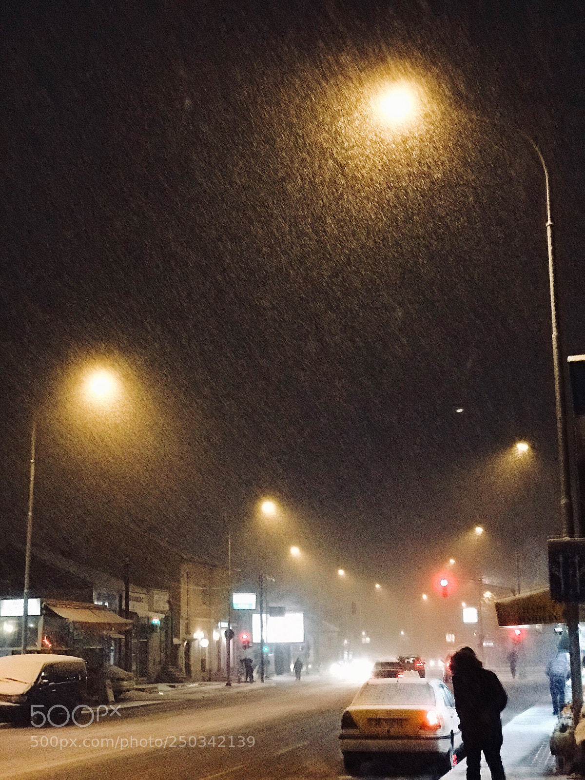 Apple iPhone 7 Plus sample photo. Snowing rapidly  photography
