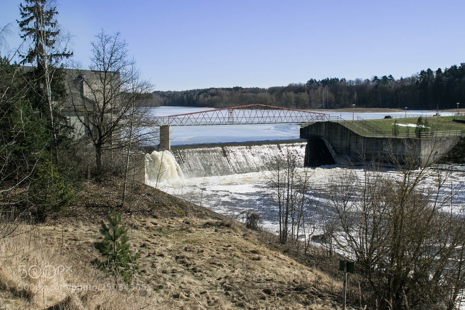 Nikon D3300 sample photo. Riverbank with frozen water photography