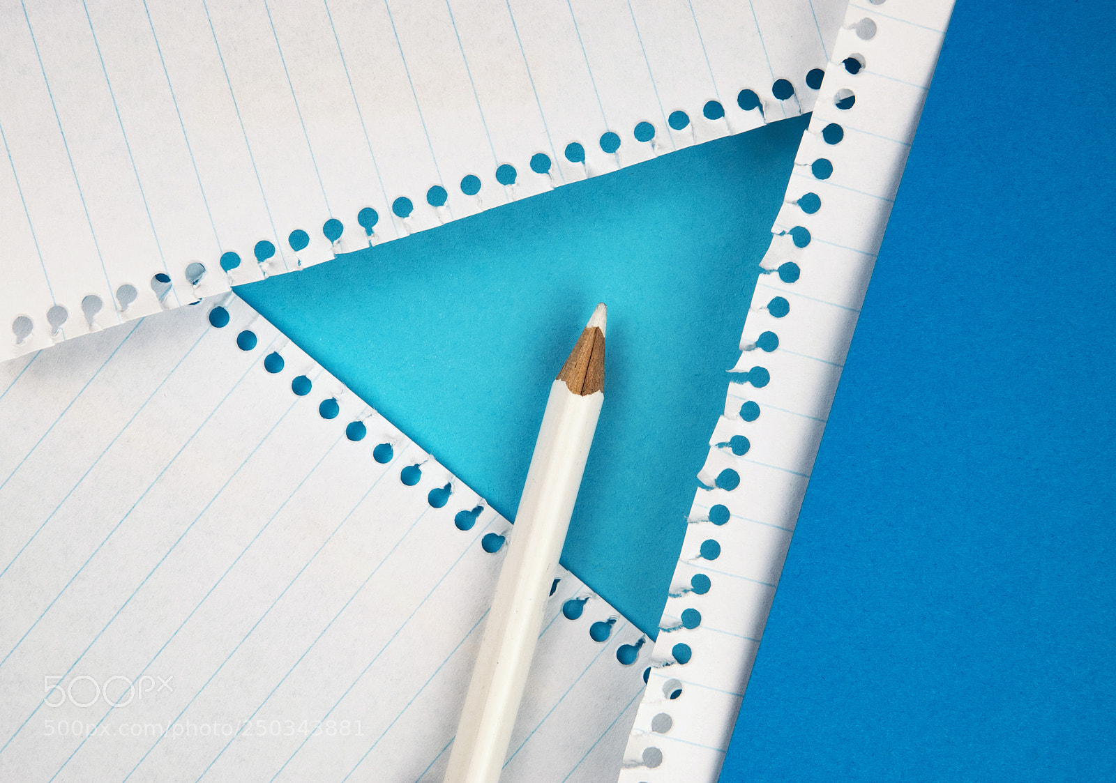 Nikon D5500 sample photo. White pencil on colored photography