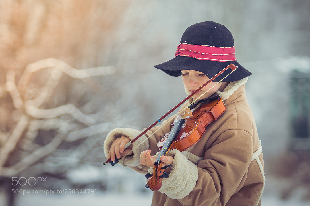 Canon EOS 7D Mark II sample photo. Our little musician 2 photography