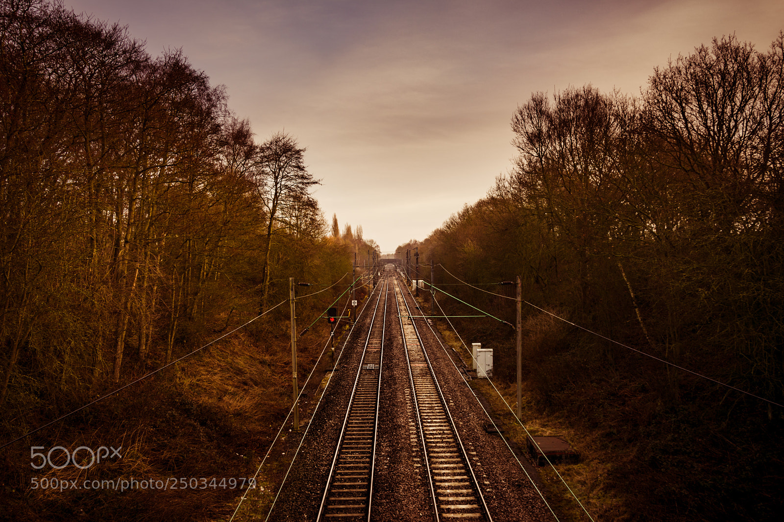 Nikon D7100 sample photo. Train tracks photography