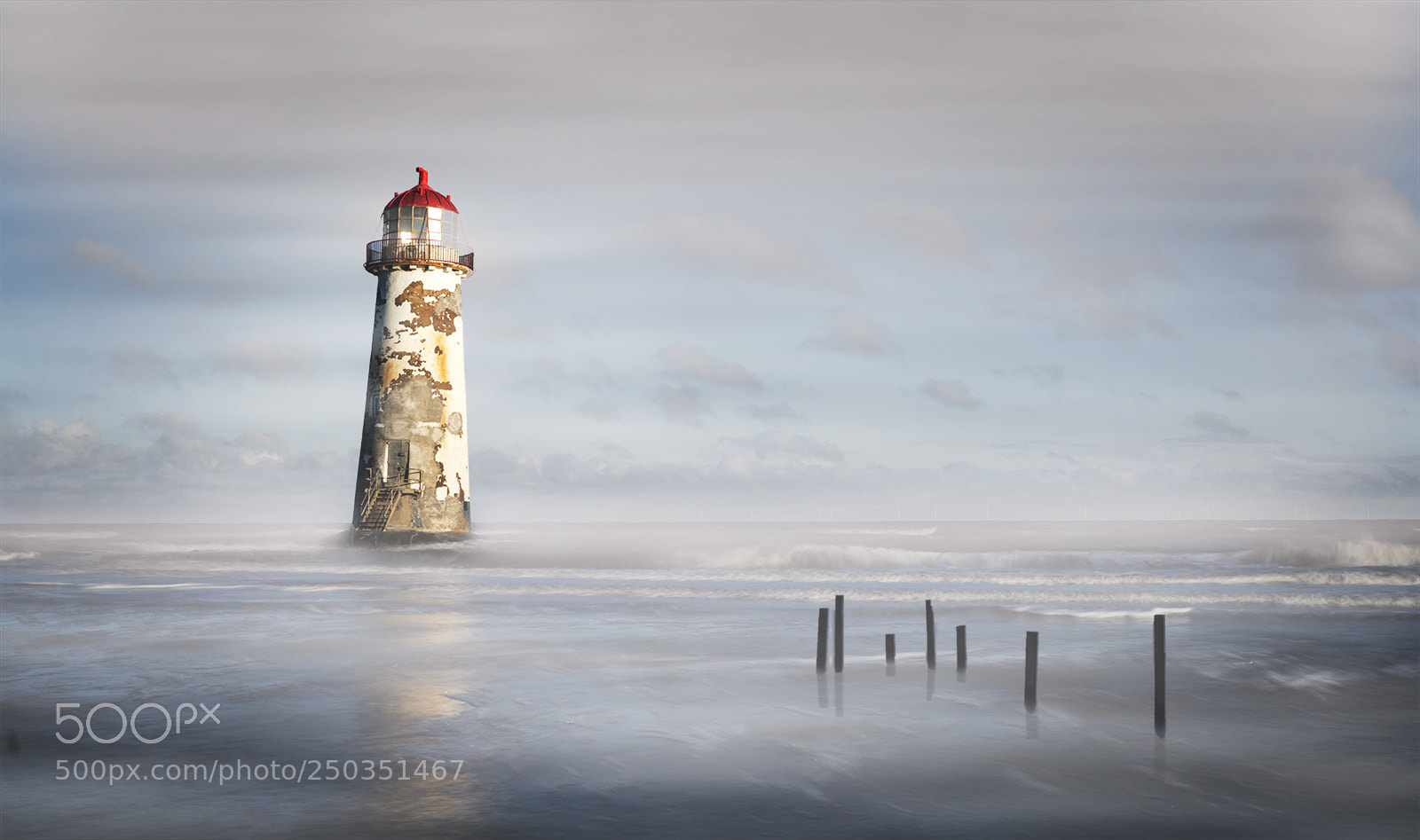 Sony a7R II sample photo. Misty lighthouse photography