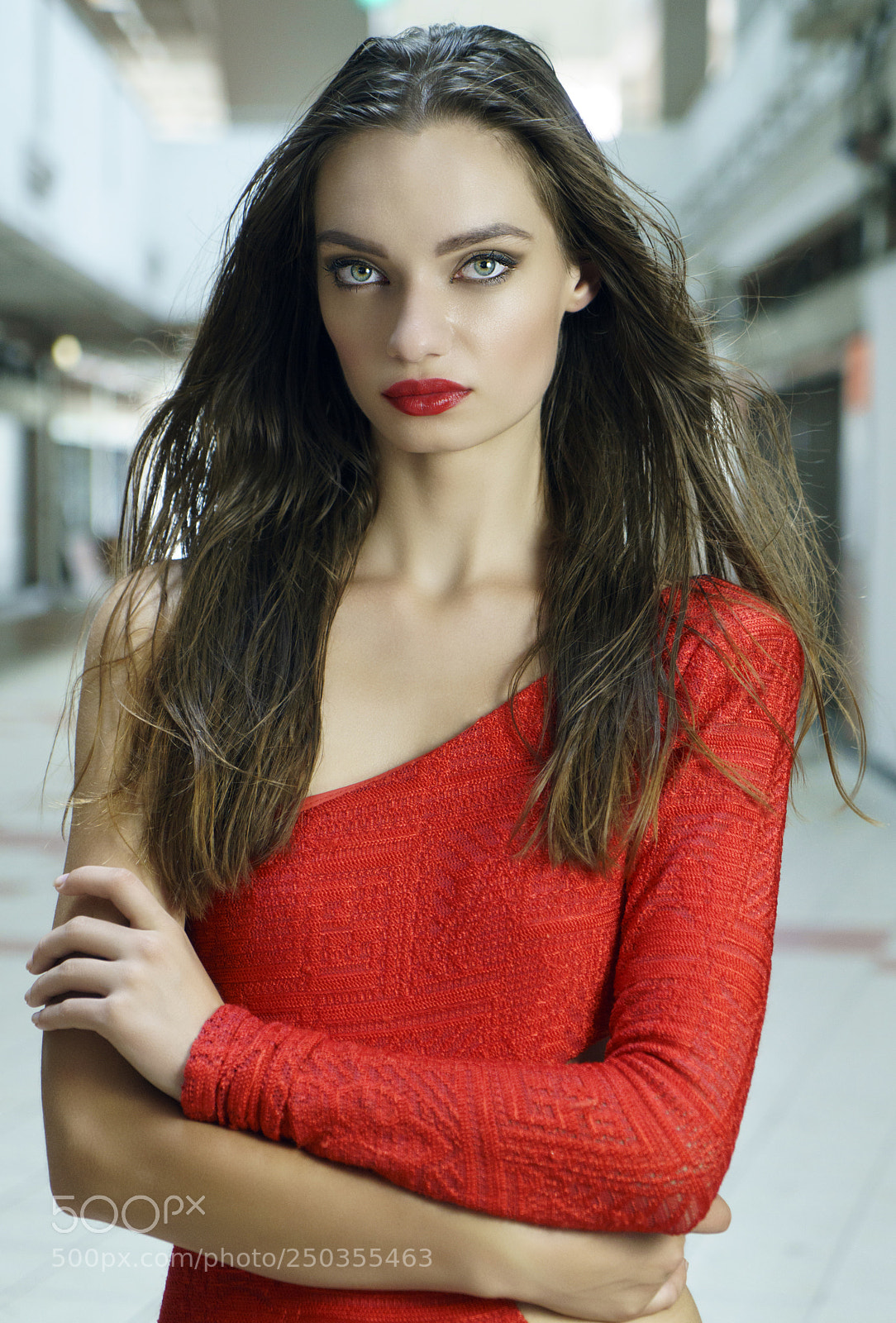Sony a7R II sample photo. Lady in red photography