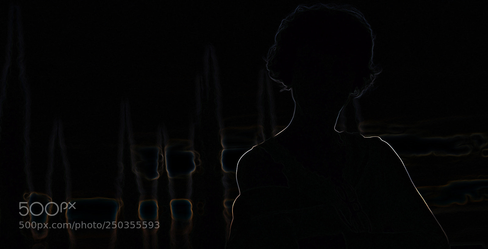 Canon EOS 6D Mark II sample photo. Silhouette in the dark photography