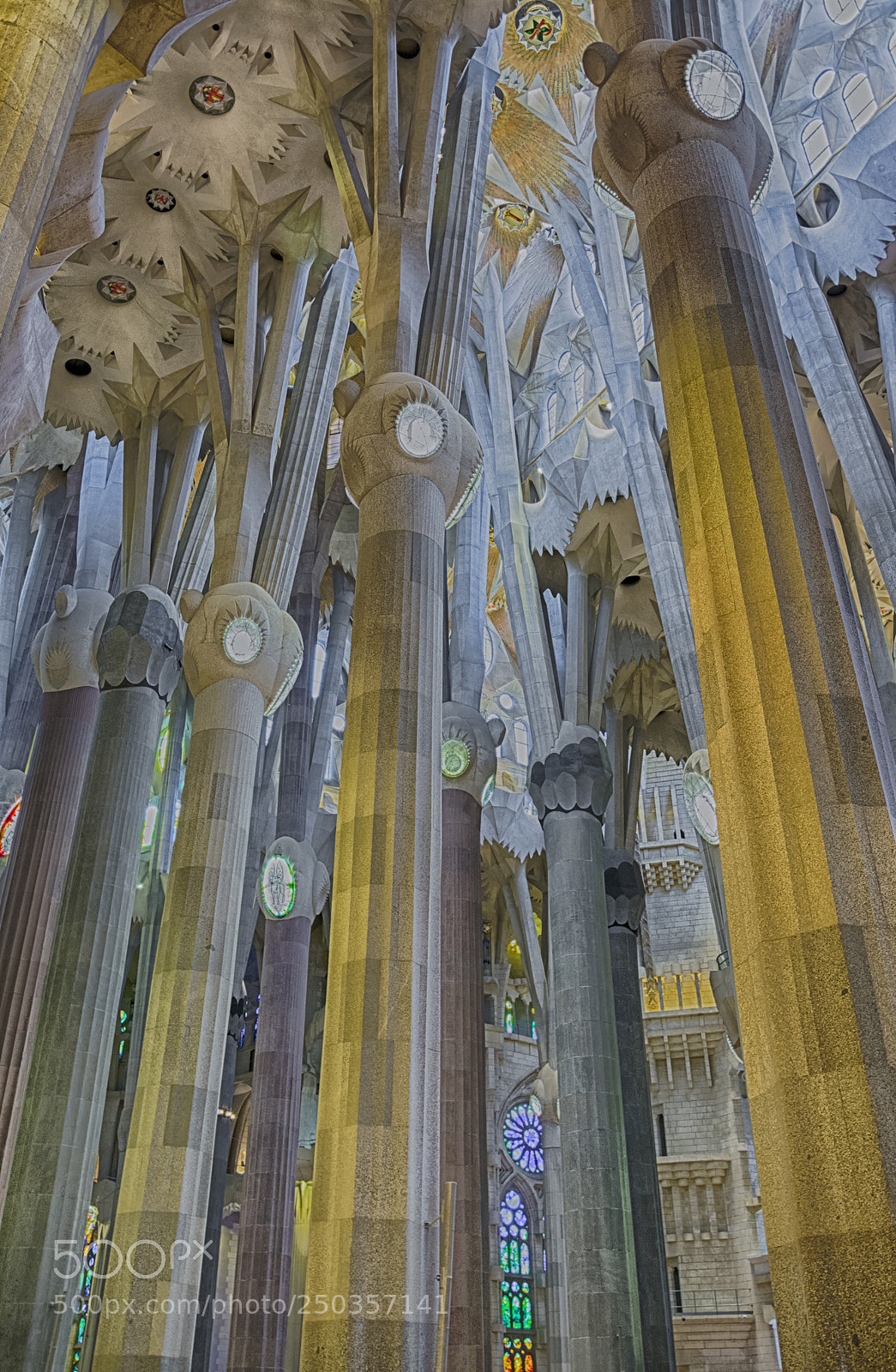 Nikon D7100 sample photo. Interior sagrada familia photography