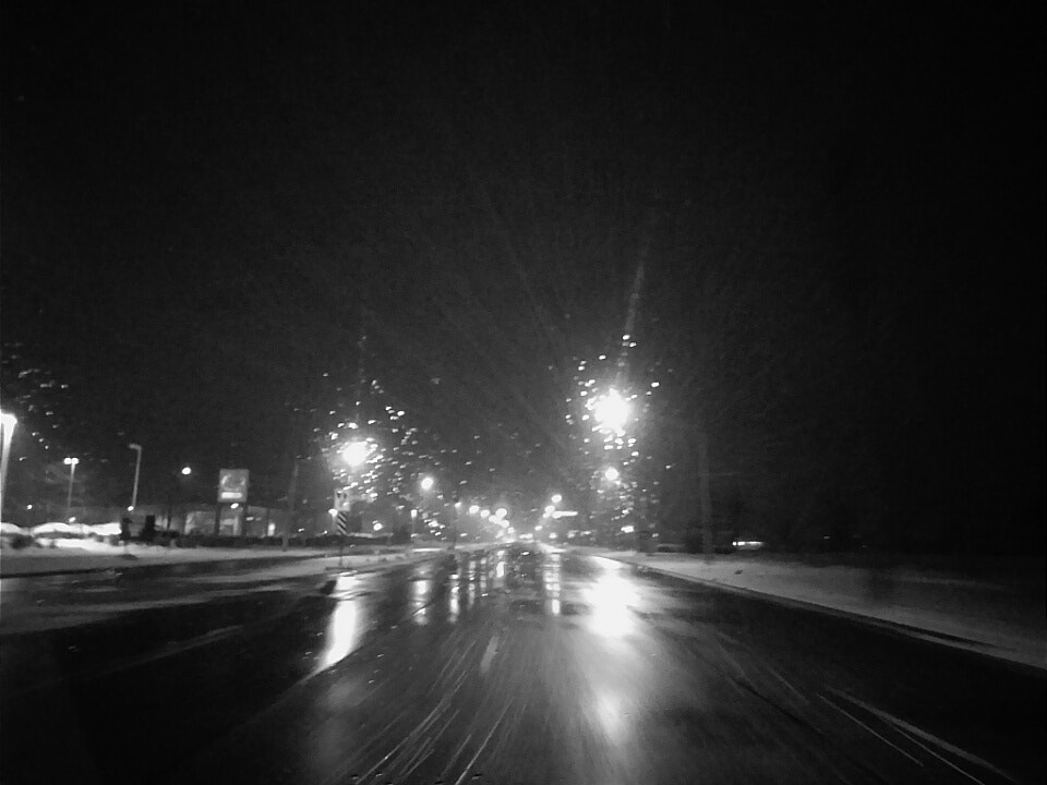 ZTE Z957 sample photo. Night drive photography