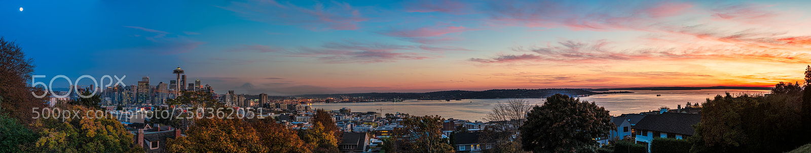 Sony a7R II sample photo. Seattle panorama photography