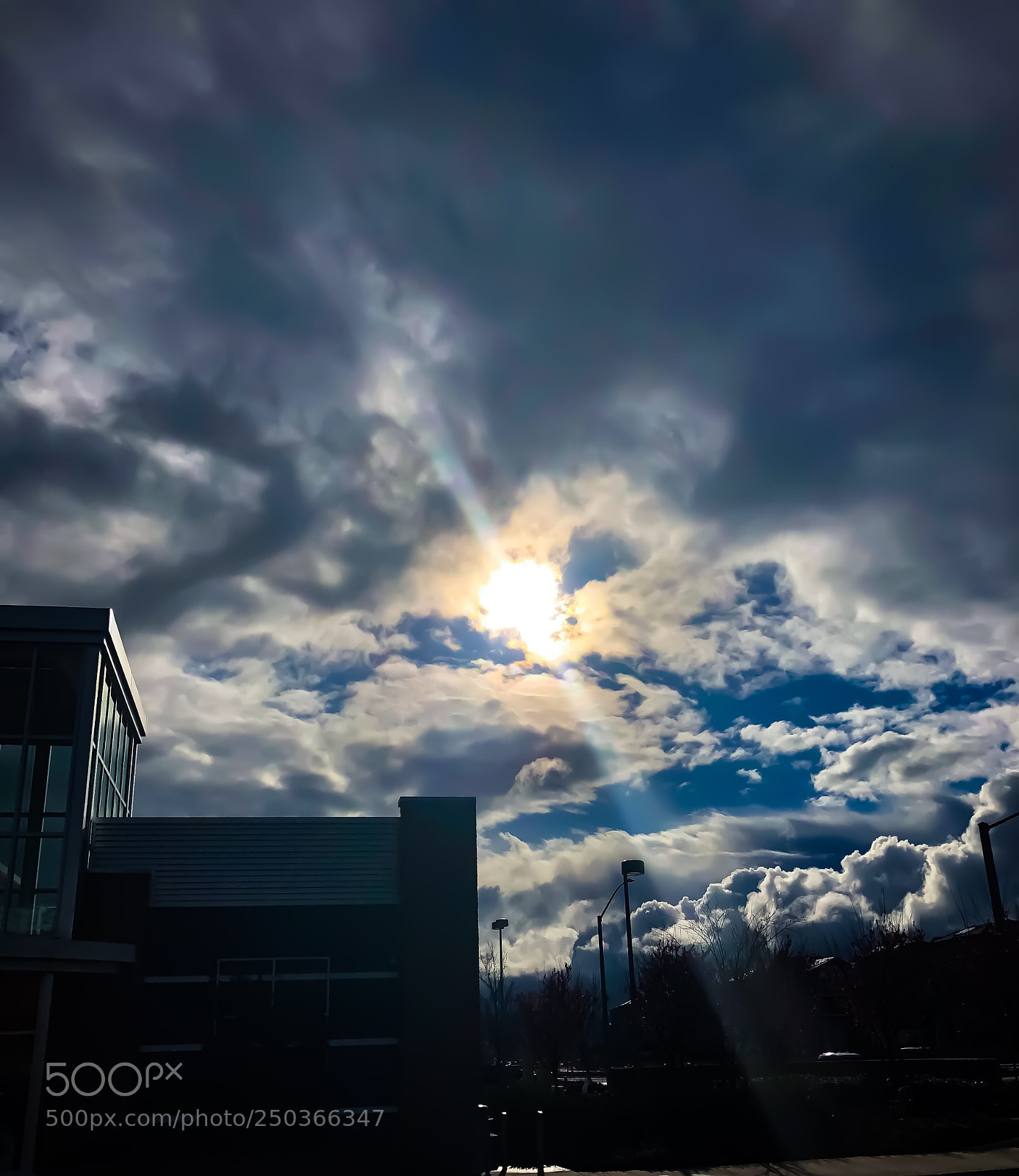 Apple iPhone 8 Plus sample photo. Lit sky photography