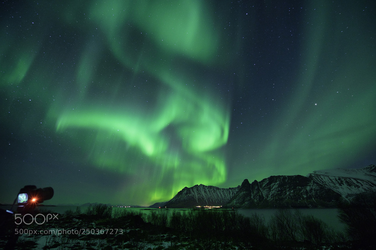 Sony a7 II sample photo. Northern light photography