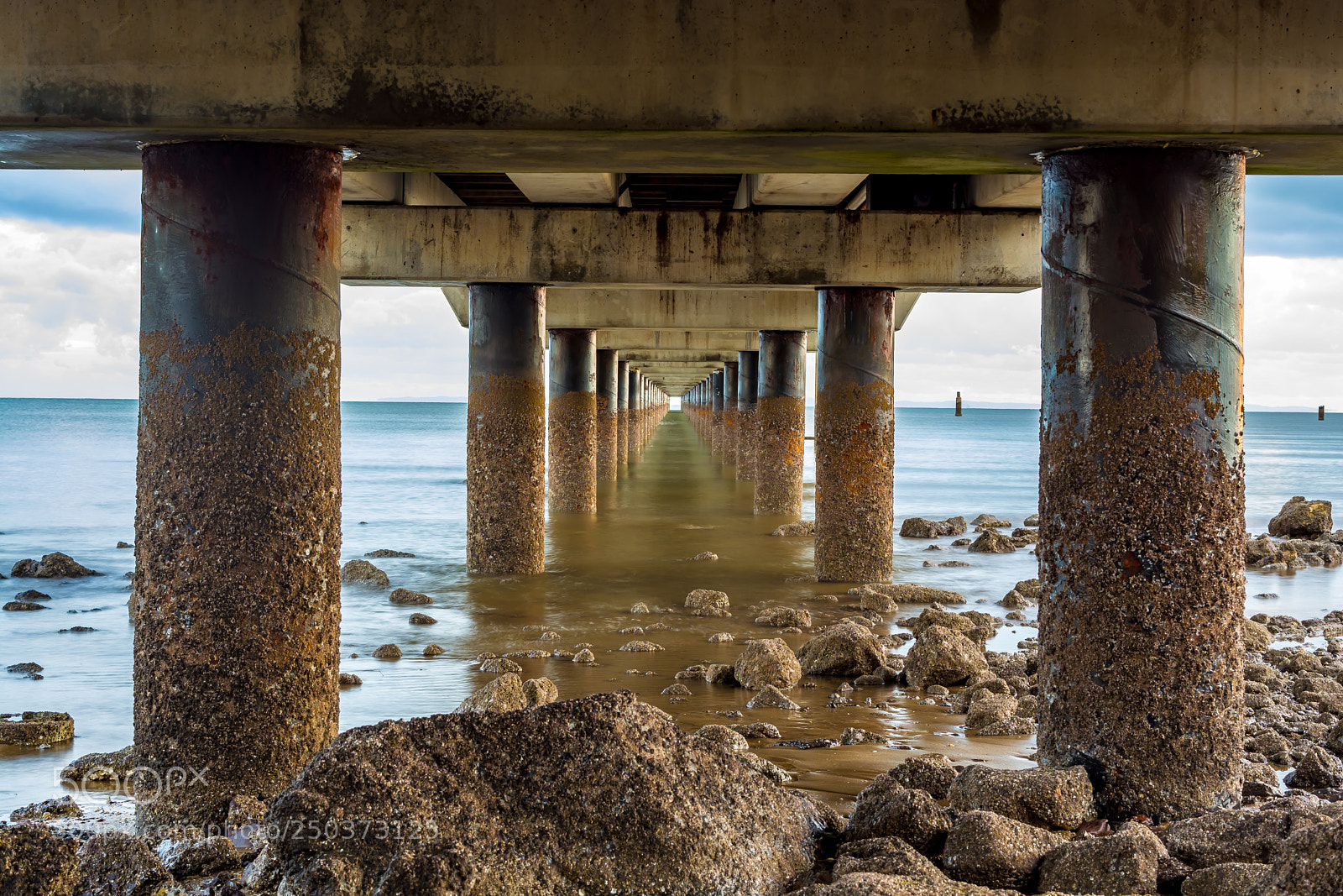Nikon D5200 sample photo. Under the shorncliffe pier photography