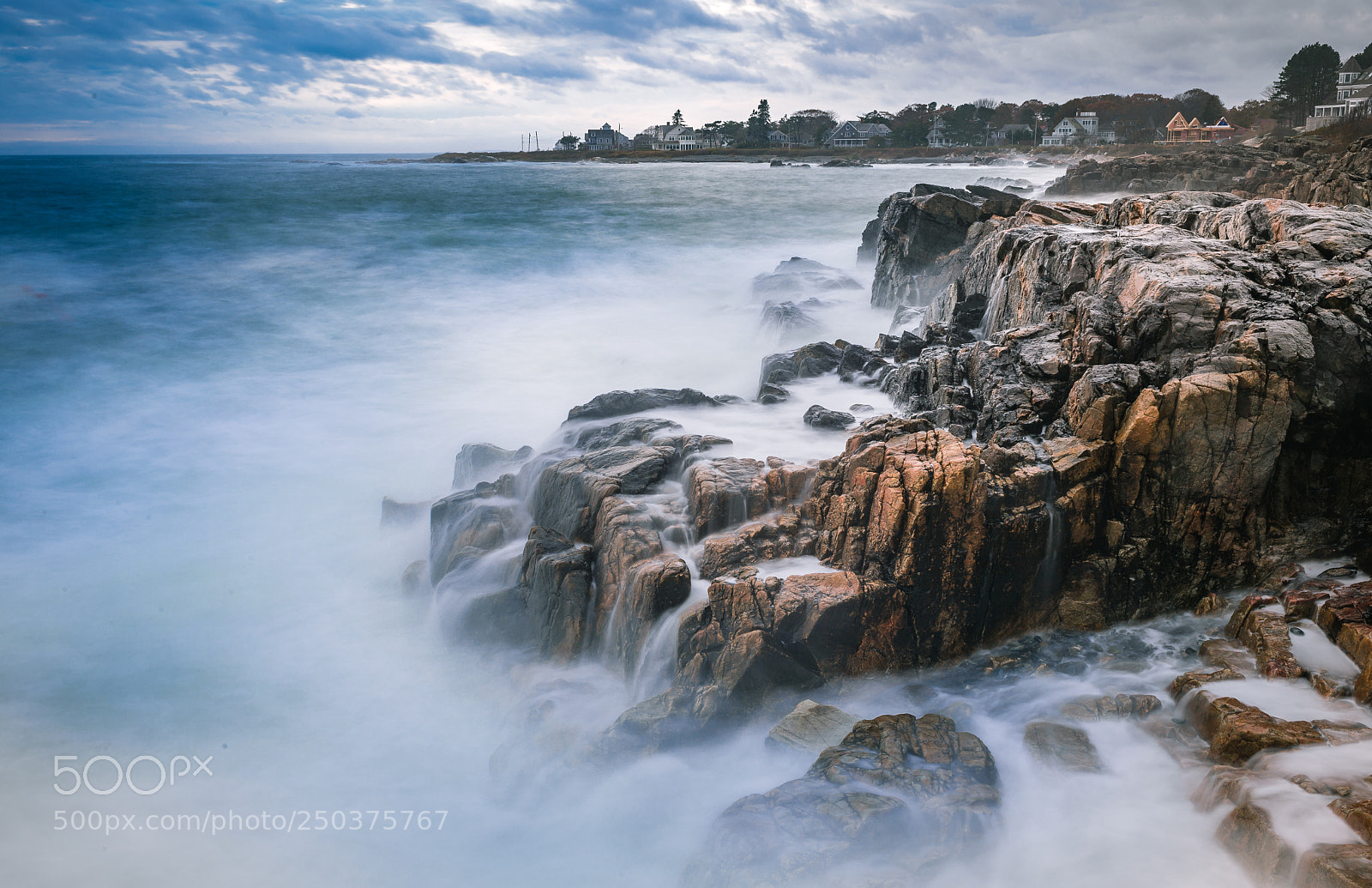 Nikon D5 sample photo. Biddeford pool rocky coast photography