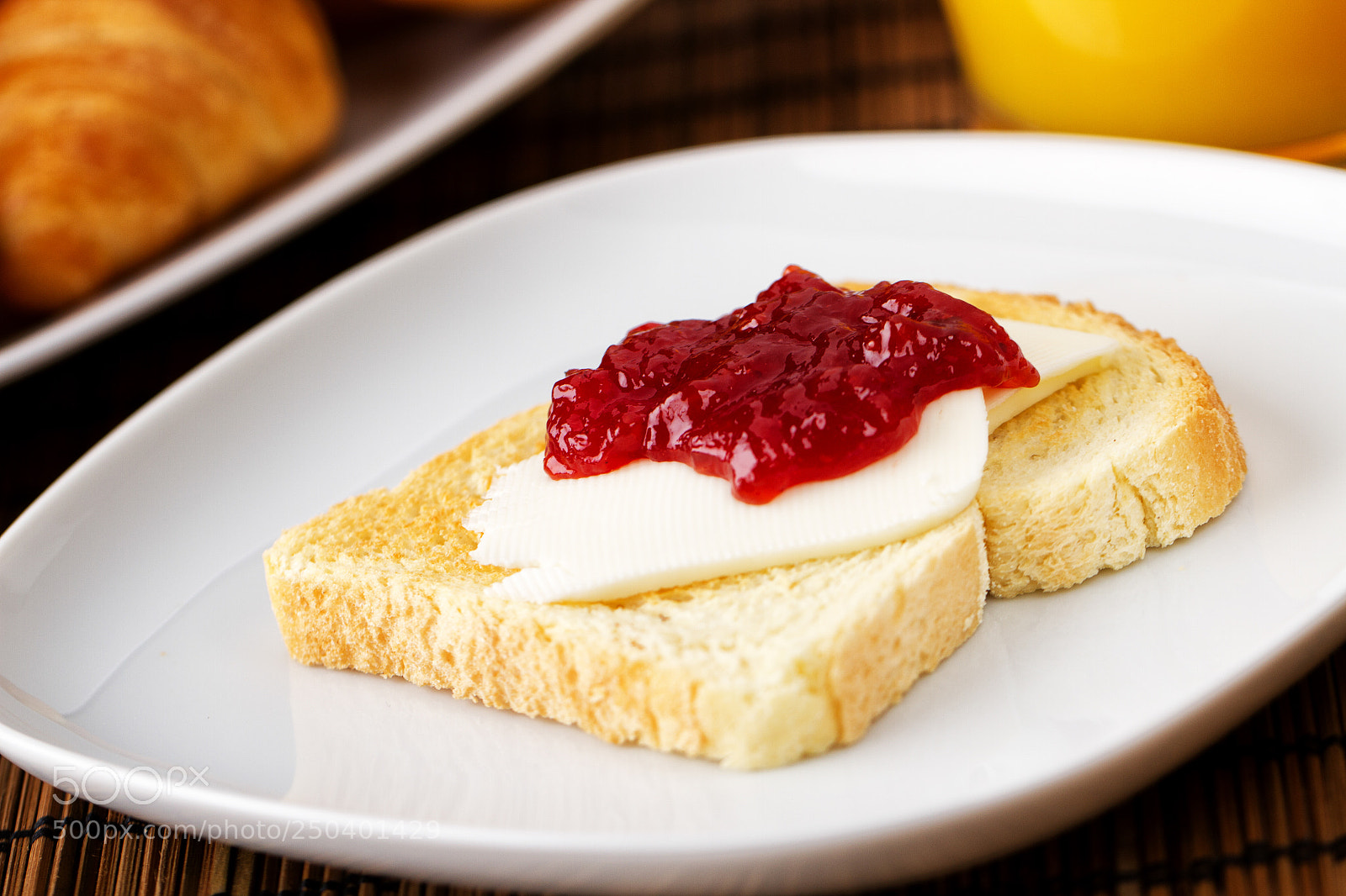Canon EOS 7D sample photo. Strawberry jam on toast photography