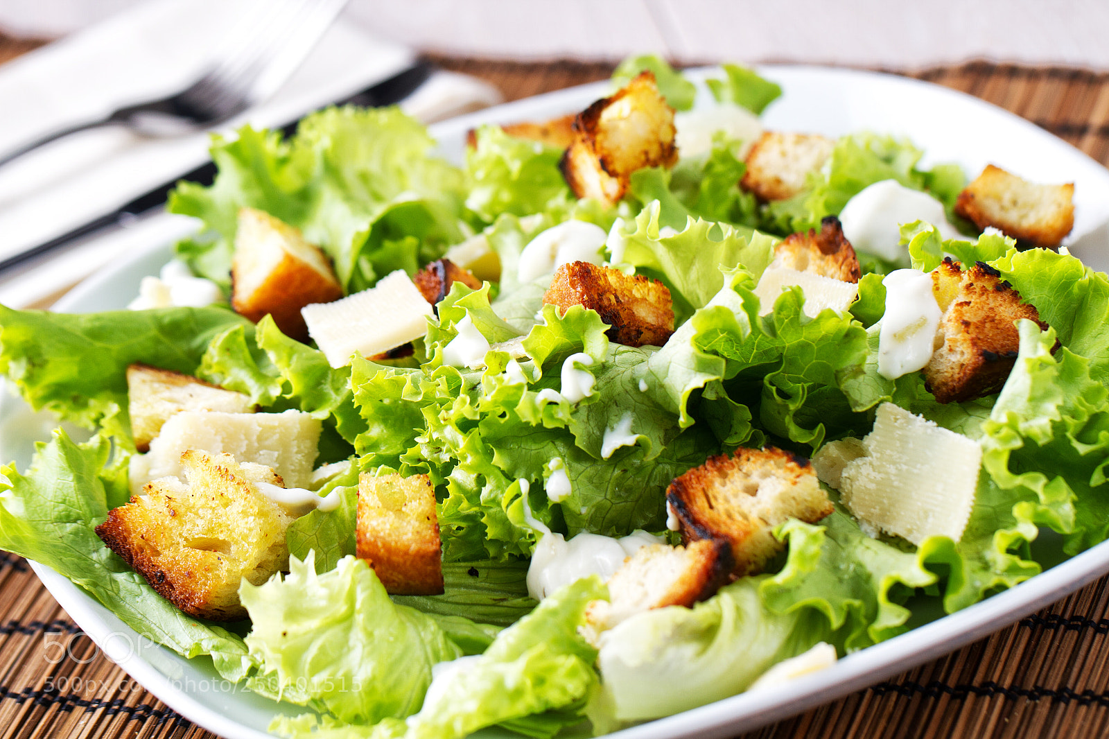 Canon EOS 7D sample photo. Caesar salad photography