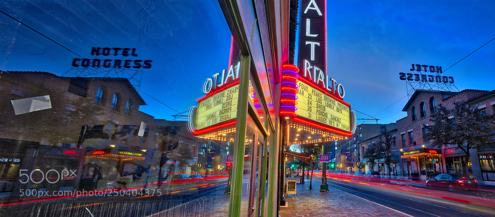 Canon EOS 5D Mark IV sample photo. Congress street tucson hdr photography