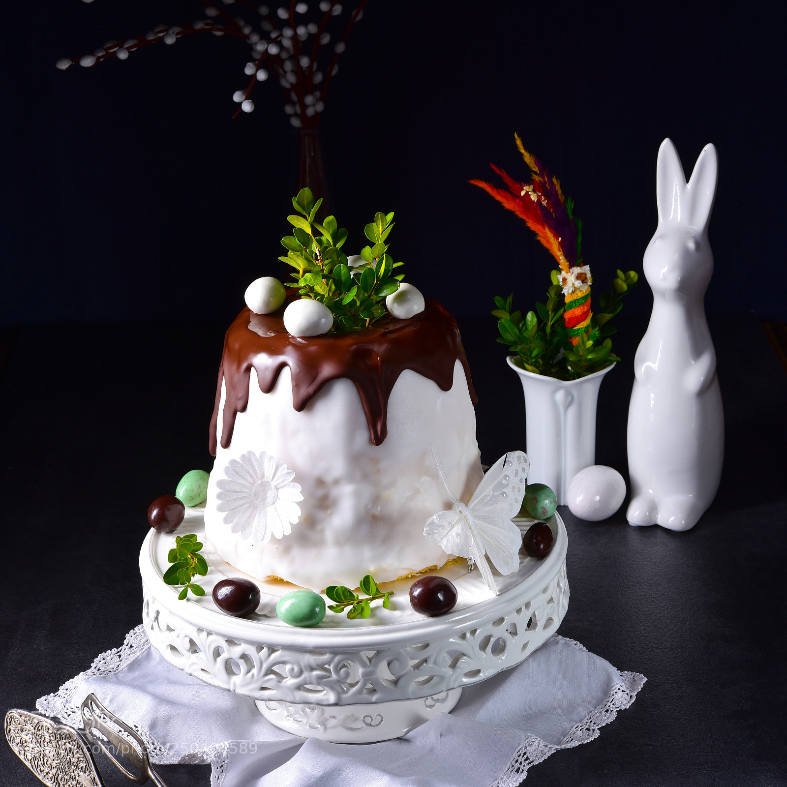 Nikon D810 sample photo. Cooked easter cake photography